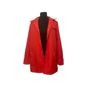 NWOT Weatherproof Red Rain Coat (L)